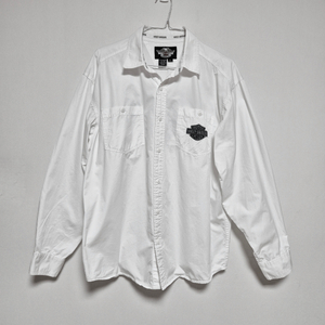 (빅사이즈) 할리데이비슨 자수 패치 긴팔셔츠 (XL)