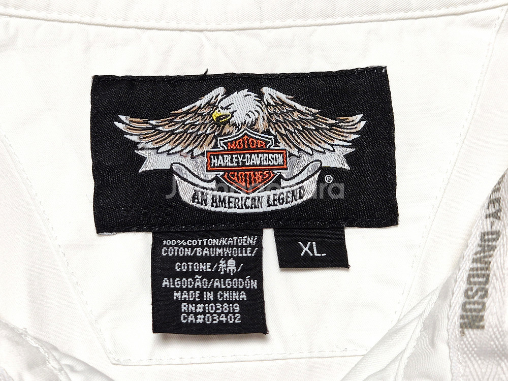 (빅사이즈) 할리데이비슨 자수 패치 긴팔셔츠 (XL)--4