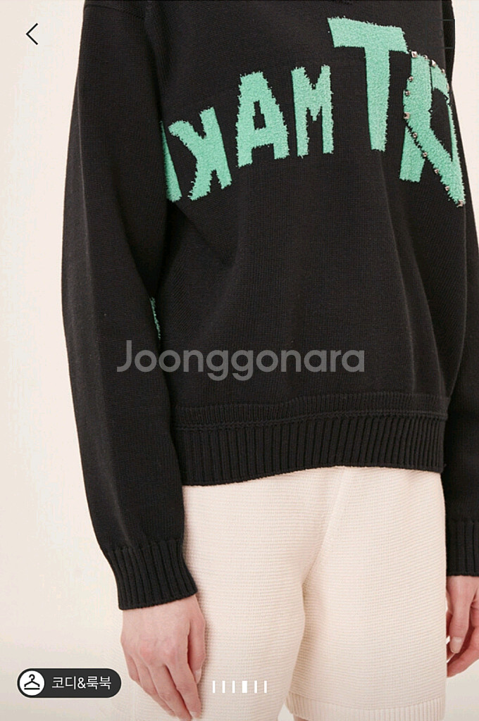 타임 스터드 레터링 니트 (랑방,마인,타임,더캐시미어)--3