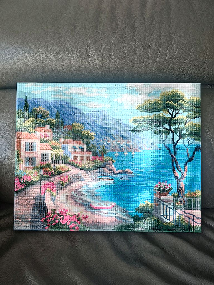 인테리어액자 보석십자수 완성품 팝니다--0