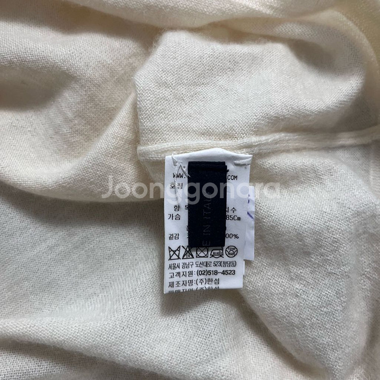 [한섬] 더캐시미어 캐시미어 100 롱슬리브 니트--4