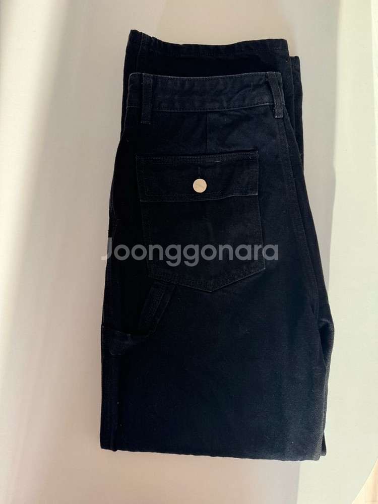 문달 카펜터 데님 블랙 m사이즈--3