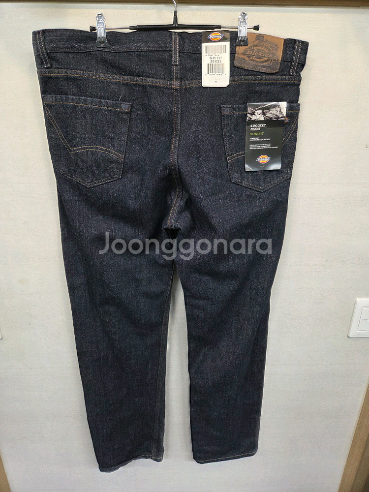 디키즈 5 포켓 생지 데님팬츠 38 슬림--1