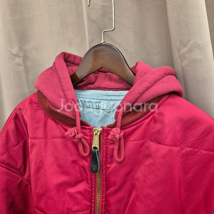 알파인더스트리 리버서블 후드 ma-1 봄버 점퍼 S--2