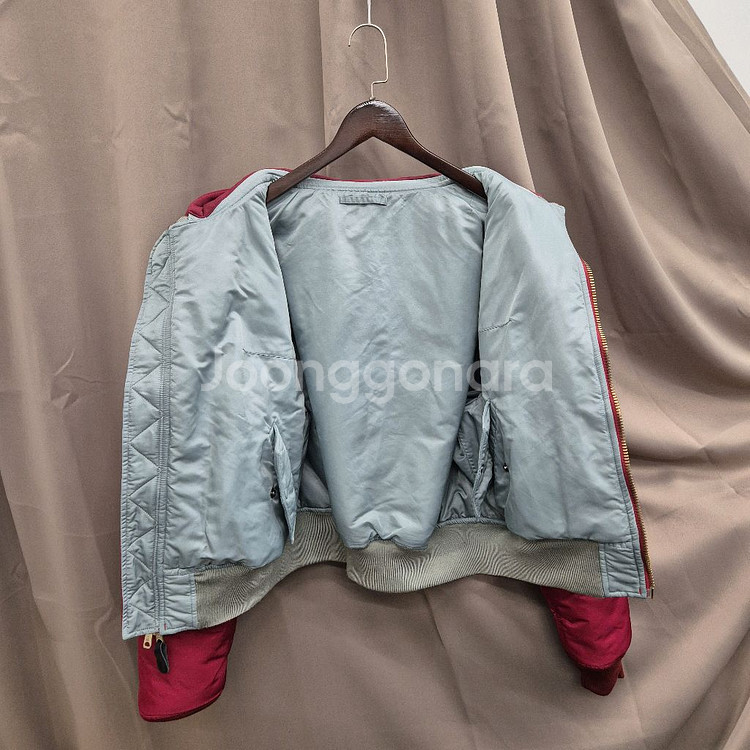 알파인더스트리 리버서블 후드 ma-1 봄버 점퍼 S--3