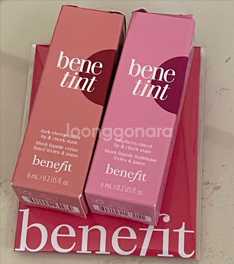 베네피트 틴트+입생로랑 립틴트 4종--0