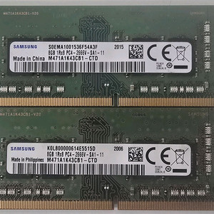 삼성 노트북램 DDR4 PC2666v 8G*2개 팝니다.