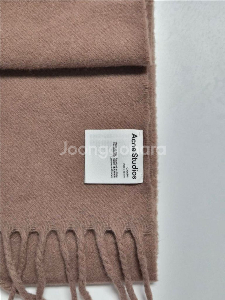 (1회시착) 아크네 스튜디오 캐나다 네로우 울 머플러 카라멜브라운 200x45cm--2