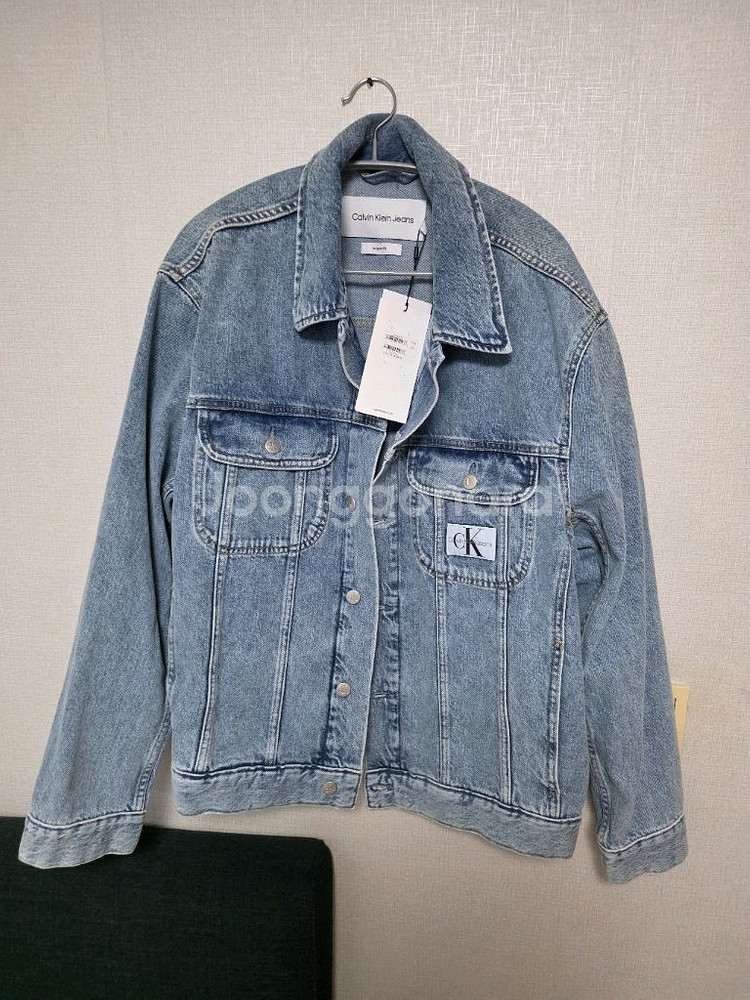 캘빈클라인 정국 데님 자켓 L사이즈 새상품--0