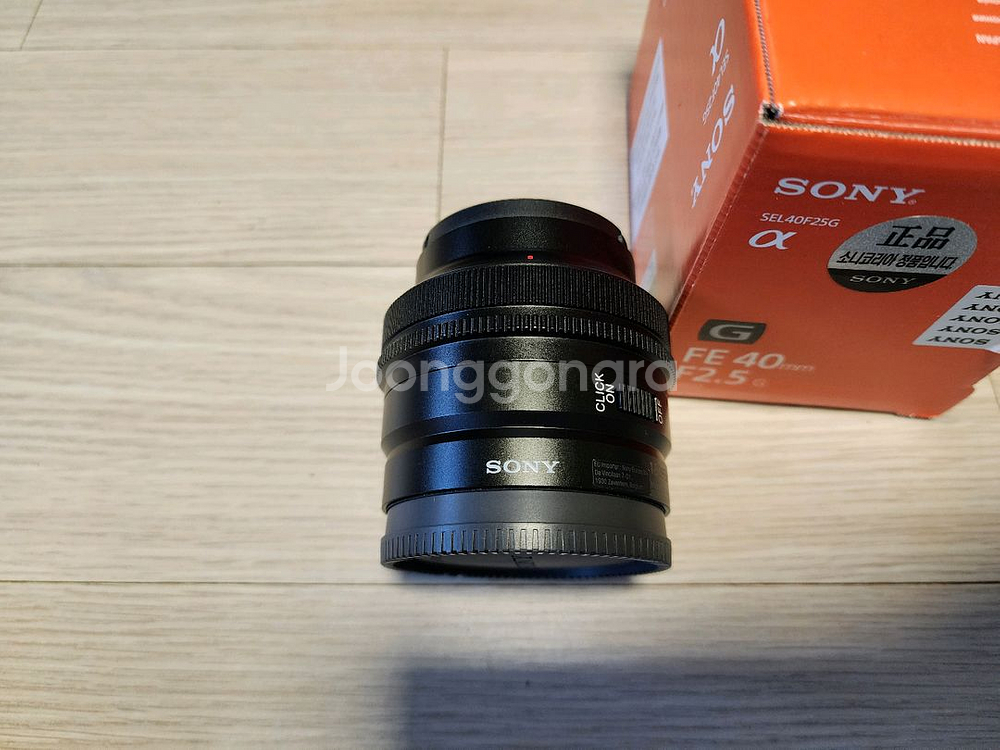 소니정품 sel40f25g fe 40mm f2.5 40g 렌즈 팝니다--3