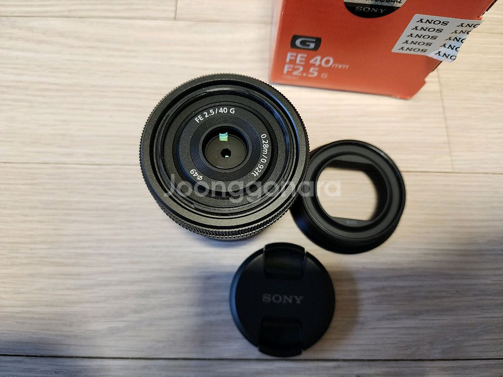 소니정품 sel40f25g fe 40mm f2.5 40g 렌즈 팝니다--5