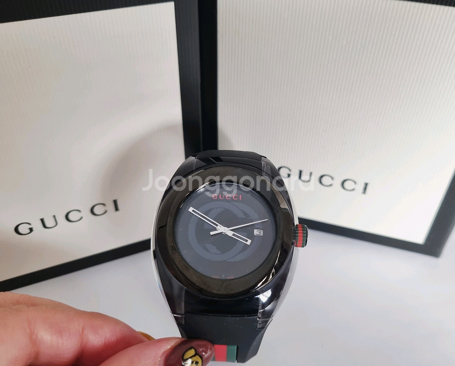 정품 구찌 씽크 남자시계--5