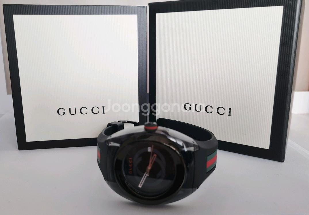 정품 구찌 씽크 남자시계--1