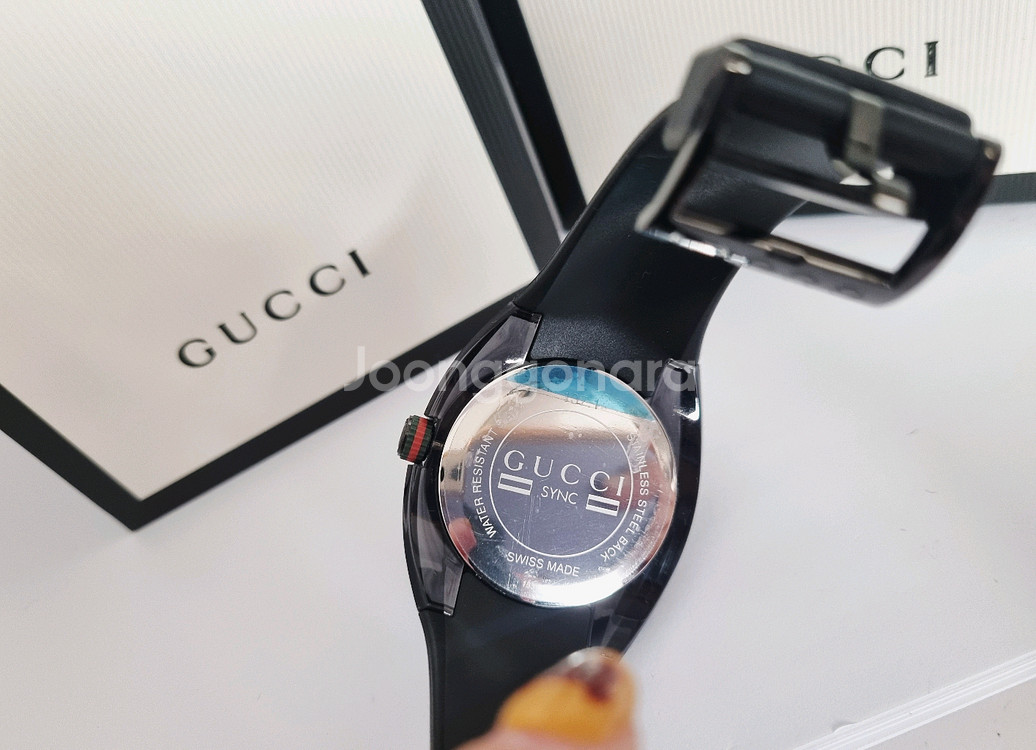 정품 구찌 씽크 남자시계--4