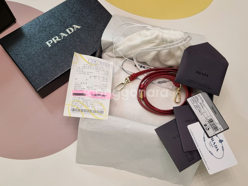 정품.새재품. 프라다 사피아노 미니백--5