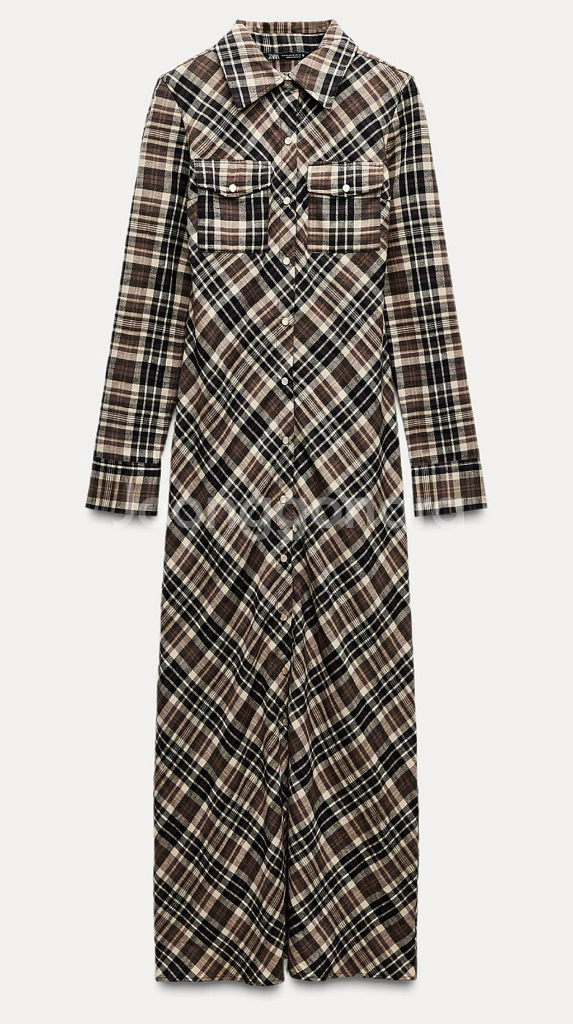 택달린) 자라 포플린 셔츠 원피스--0