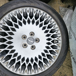 제네시스 G80 19인치 불판 순정 휠타이어 세트