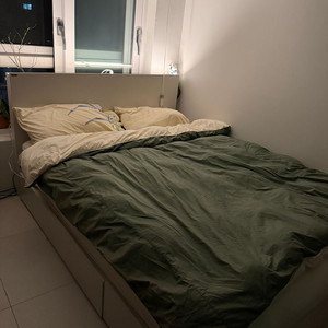 리바트 피아프 원목 침대 프레임 Q 퀸