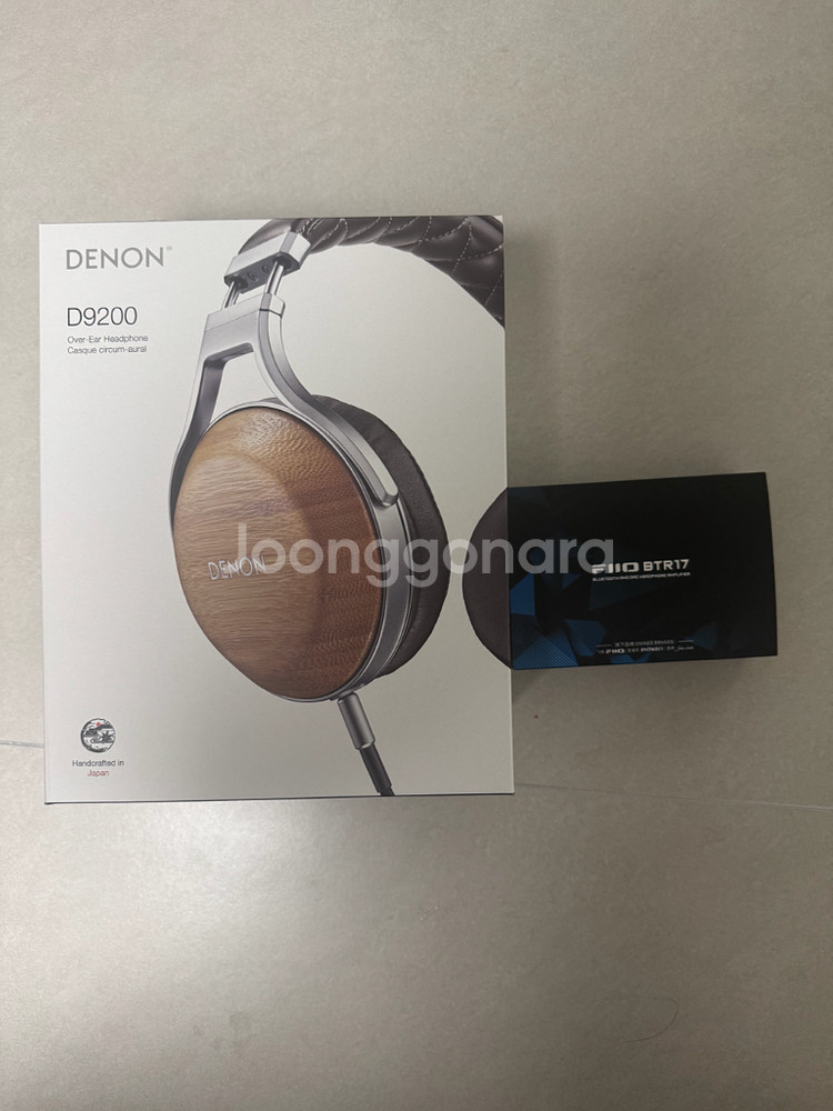 DENON D9200 헤드폰 + FIIO BTR17 팝니다--1