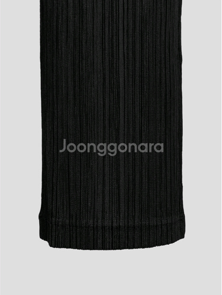 이세이미야케 플리츠플리즈 바지 시커바텀2 팬츠 블랙 5사이즈--3