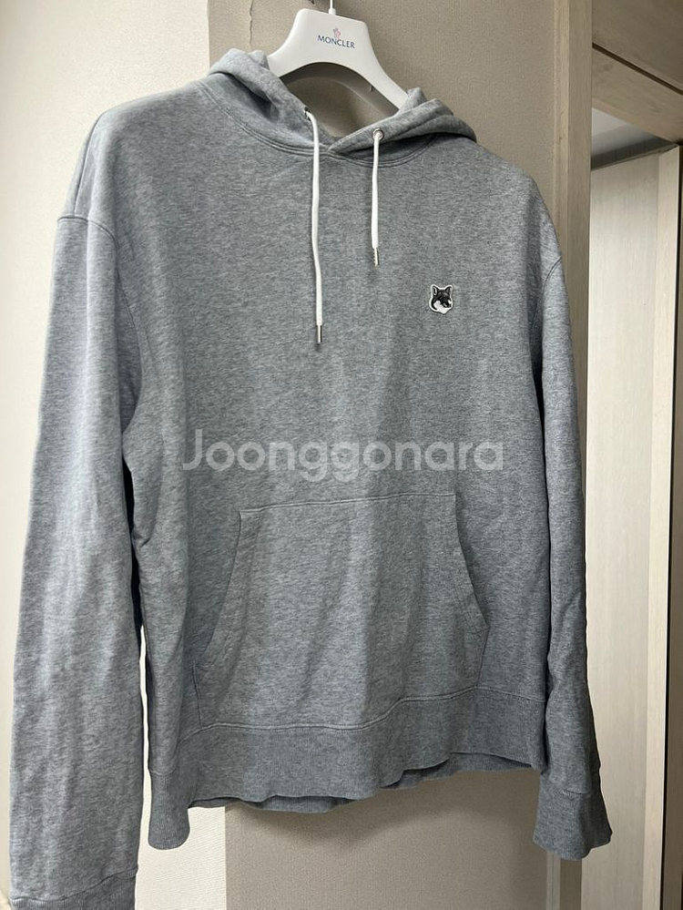 메종키츠네 그레이 후드티 xl--0