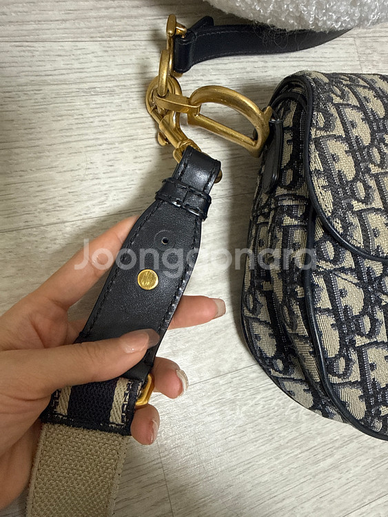 디올 오블리크 새들백--5