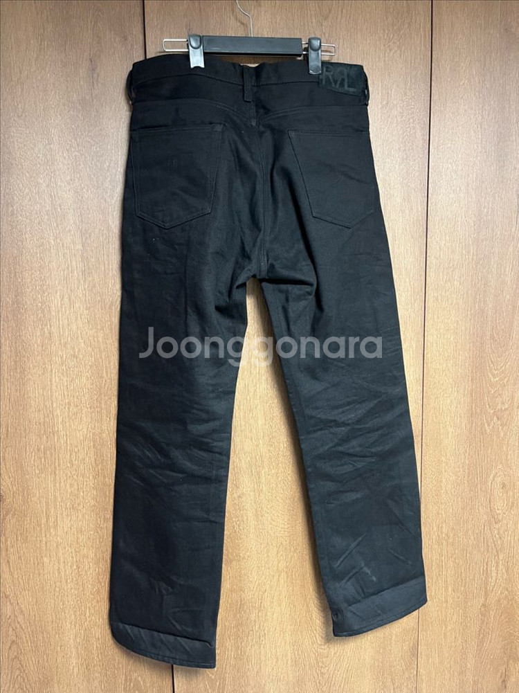 RRL 더블알엘 빈티지5포켓 블랙온블랙 33 블온블--2