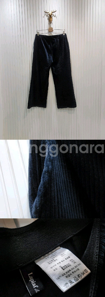 코듀로이 스판 와이드 팬츠--1