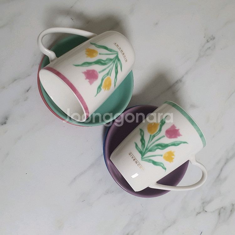 지방시 컵2,소서4 /6p--0