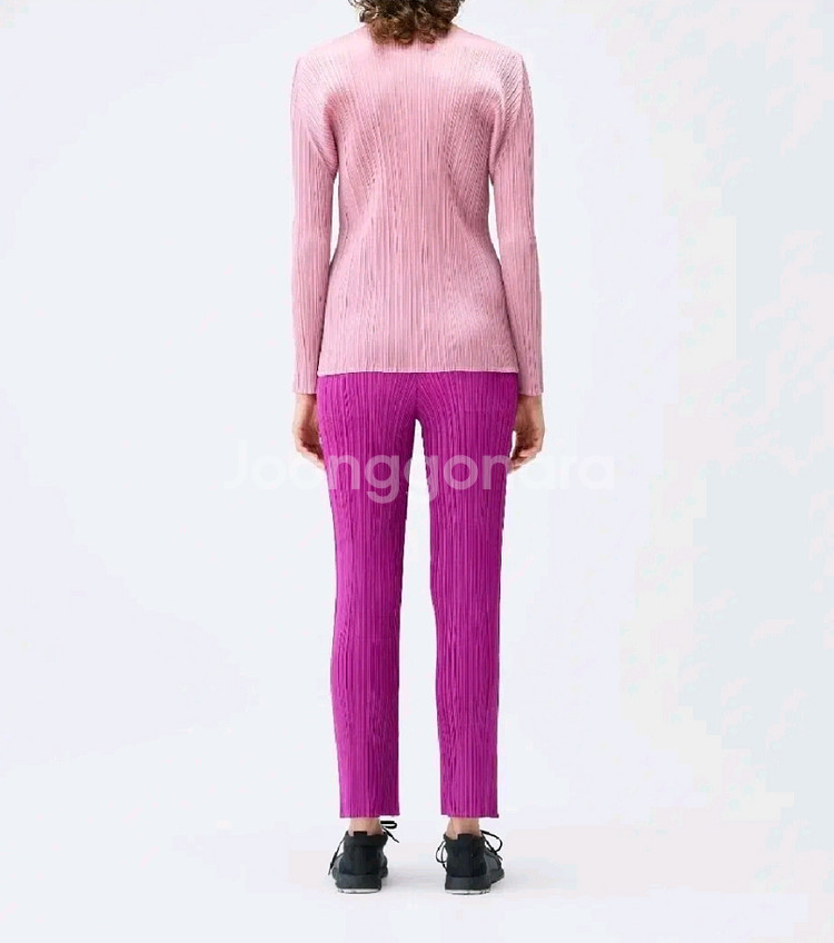 이세이미야케 플리츠플리즈 탑 9월 먼슬리 탑 로즈 핑크 3사이즈--7