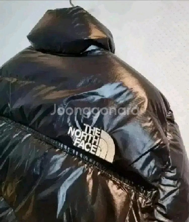 노스페이스 여성 눕시 구스다운 패딩 숏자켓 90M사이즈 새제품 블랙컬러--5