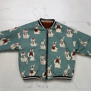 리미떼두두 리버서블 양면 뽀글이점퍼 130 2xl