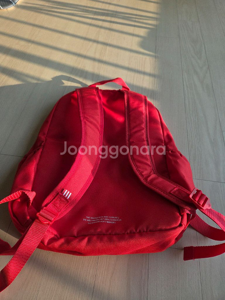 아디다스 레드 백팩--2