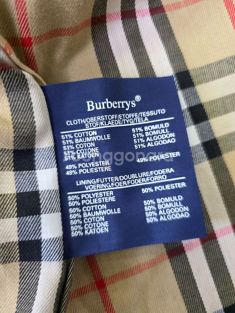 버버리 싱글 트렌치 코트 바바리 105사이즈--7