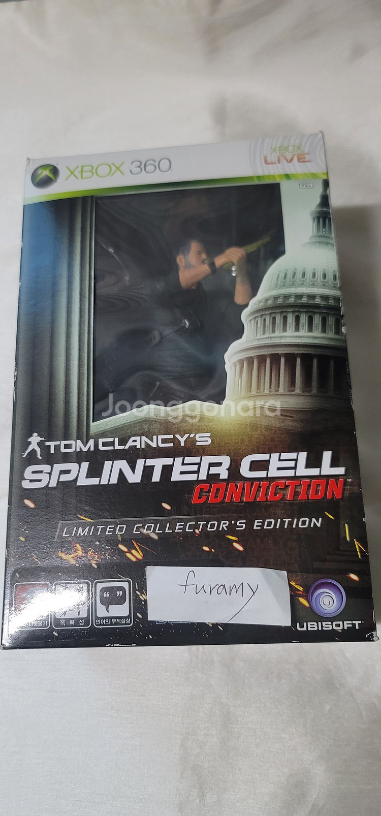 xbox 360 스프린터 셀 컨빅션 국내 한정판--0