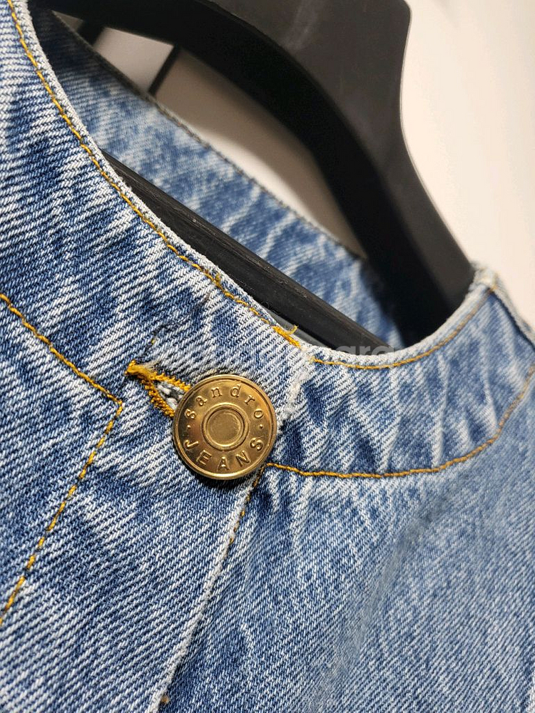 산드로 데님 자켓--1