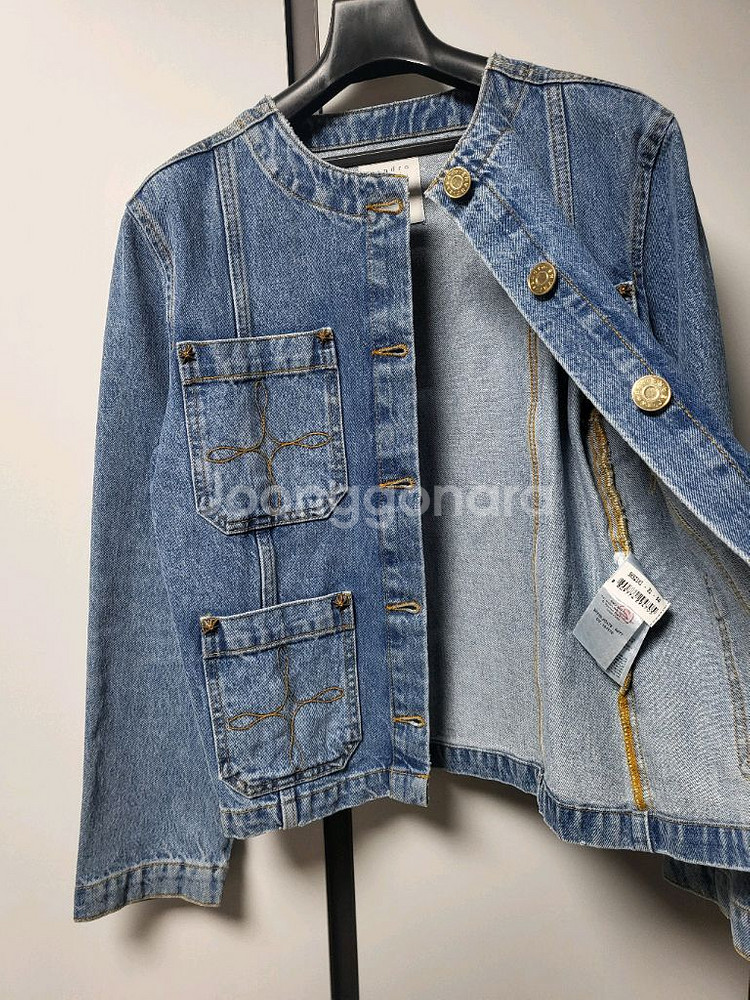 산드로 데님 자켓--2