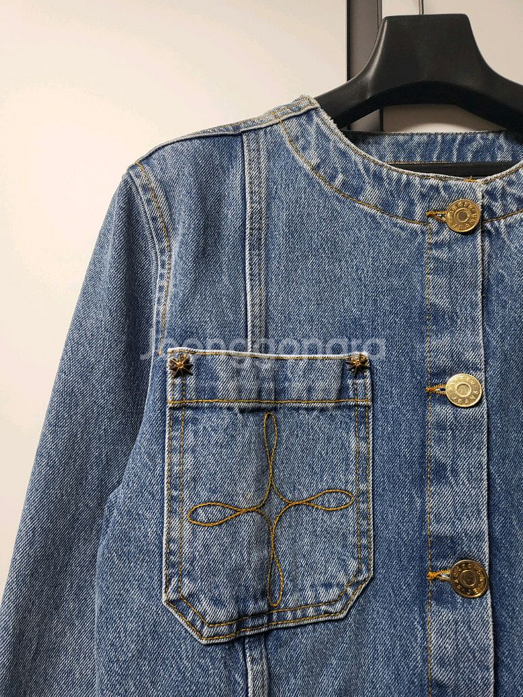 산드로 데님 자켓--3