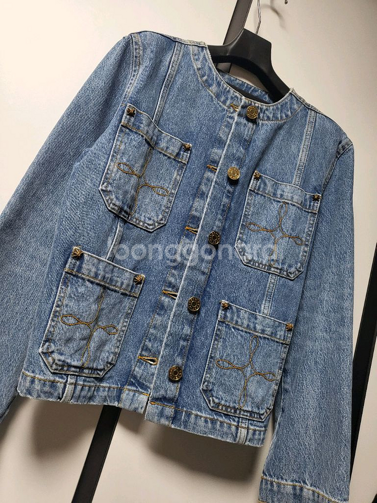 산드로 데님 자켓--8