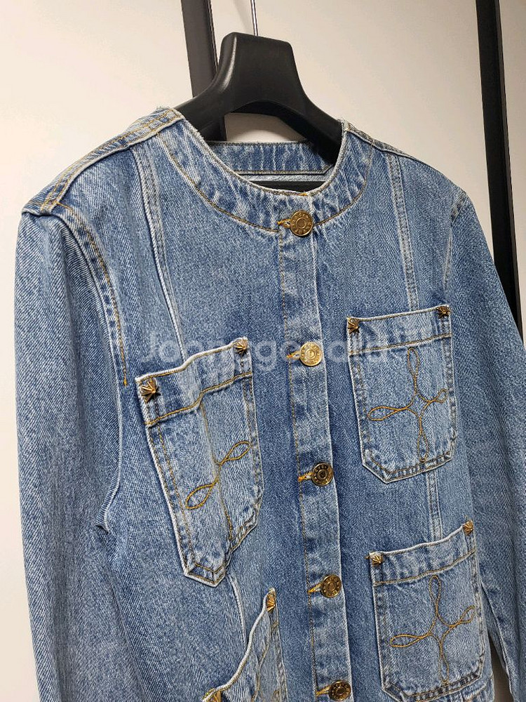 산드로 데님 자켓--6