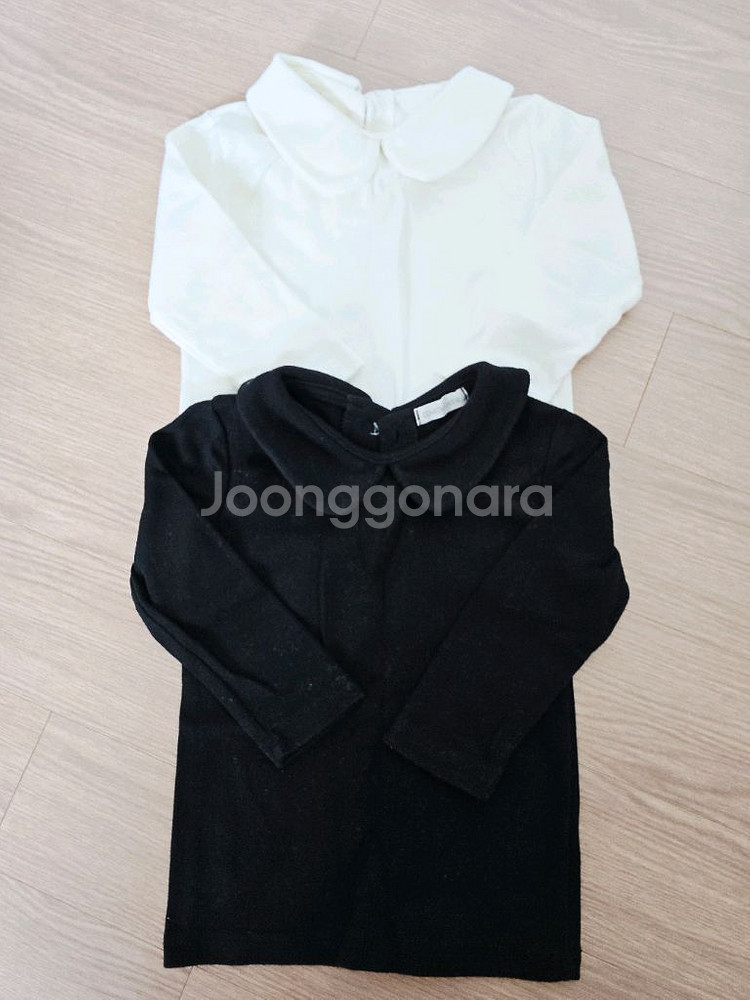 여아 꽃바지와 카라티셔츠 S사이즈 총3개--0