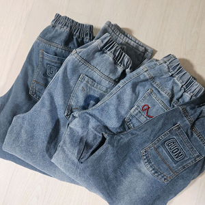 초등 고학년 남아 고무줄 청바지 4벌 (2벌은 겨울용)