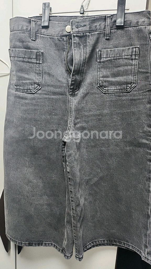 예지스 퀼로트 그레이데님 7부반바지--0