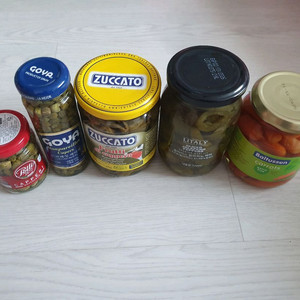 5종 일괄 캐럿 할라피뇨 케이퍼 후르츠 슬라이스