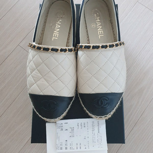 샤넬 투톤 에스파듀 37