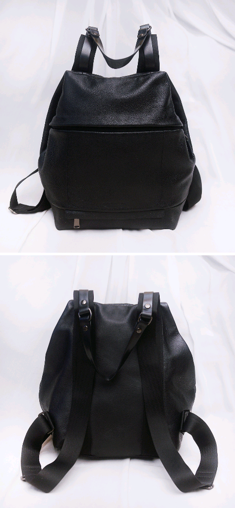 만다리나덕 사가도스 (SAC A DOS) 소프트 그레인 레더 백팩--1