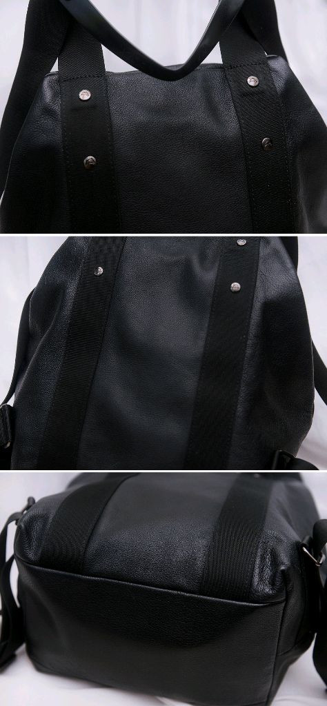 만다리나덕 사가도스 (SAC A DOS) 소프트 그레인 레더 백팩--8