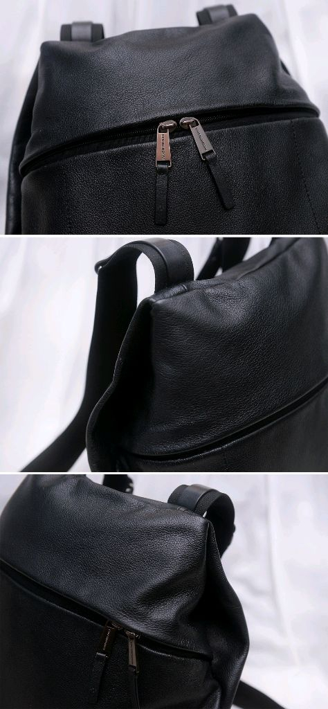 만다리나덕 사가도스 (SAC A DOS) 소프트 그레인 레더 백팩--6