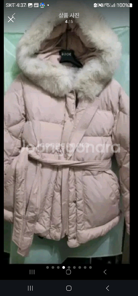 올리브데올리브 폭스후드 패딩점퍼--3