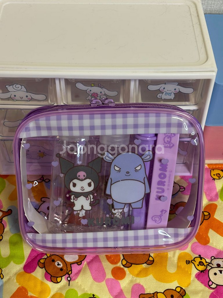 쿠로미 여행용 파우치세트 (정품 새상품)--1